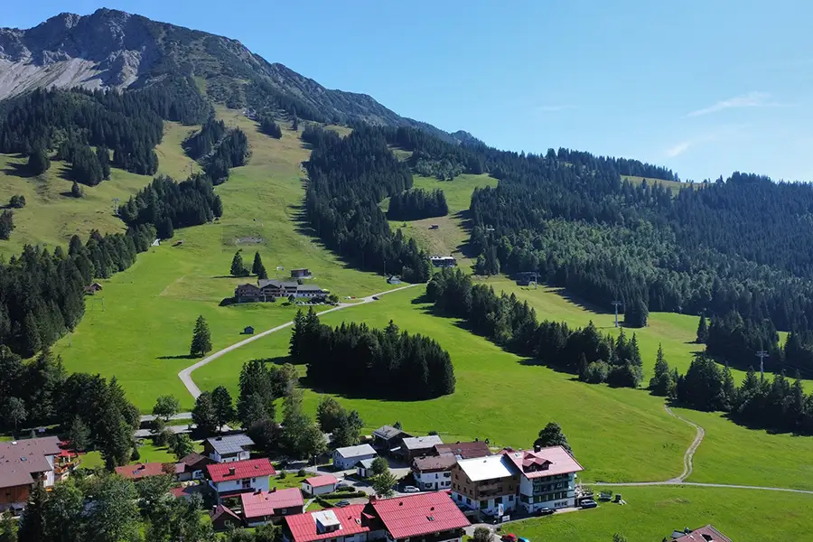 Luxus Ferienwohnung Oberjoch Allgäuer Alpen Bergblick auf Iseler Rotspitze