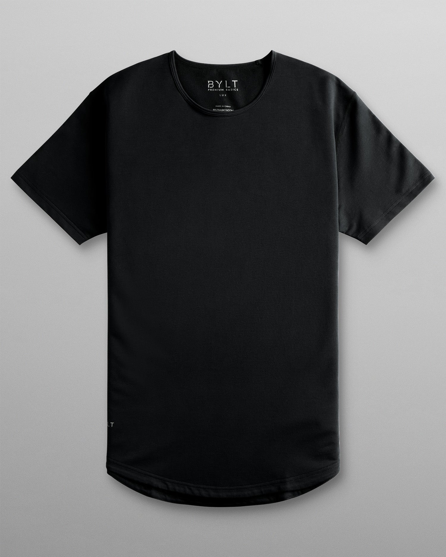 The BYLT Drop-Cut LUX Tee: Sleek & Structured