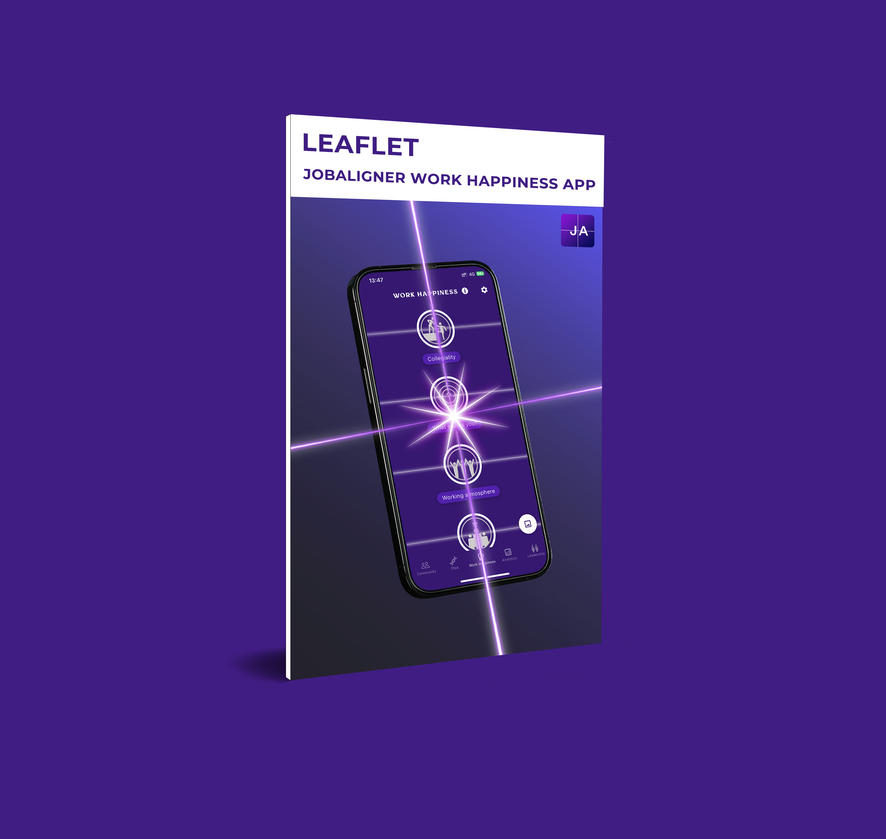 Leaflet Werkgeluk app