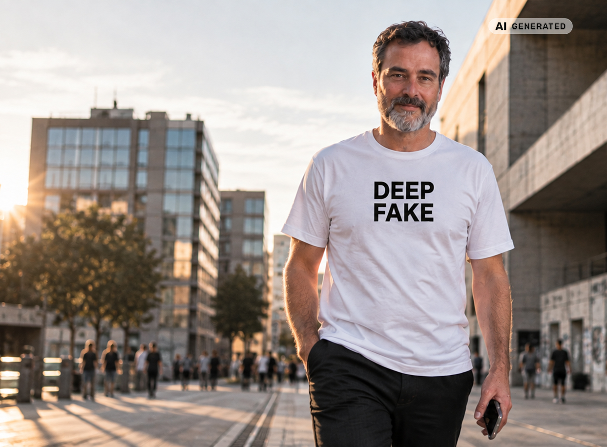 Deepfake? Wie ein Grafiker mit KI vier Berufe an einem Tag macht.
