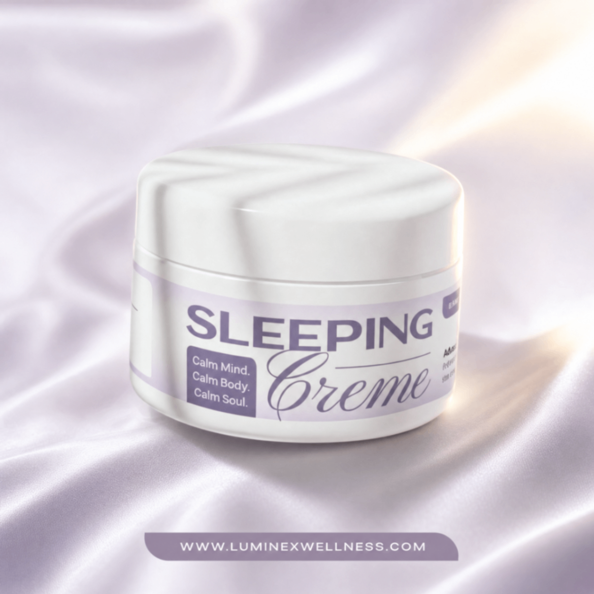 Premium Luminex Sleeping Cream product image with elegant styling