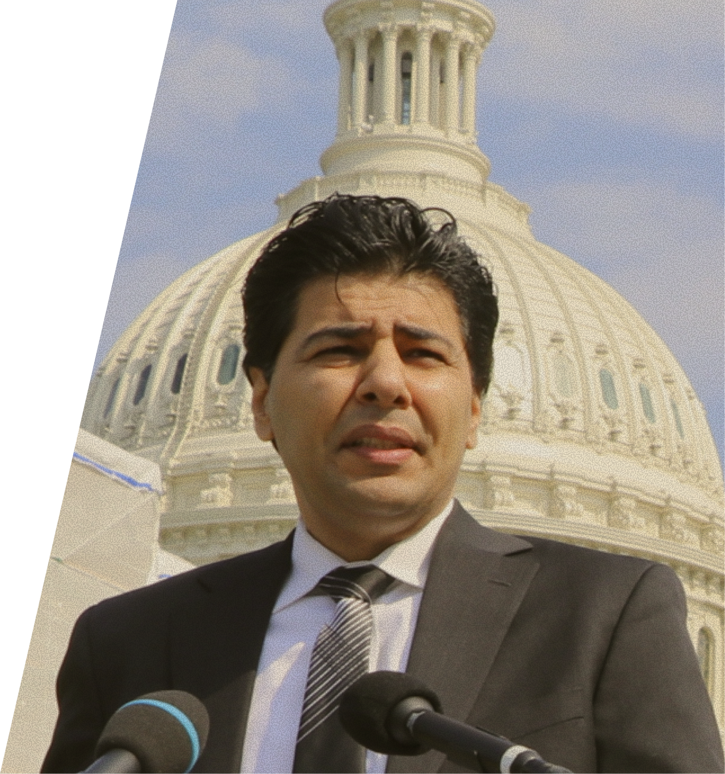 Janis Shinwari outside the United States Capitol