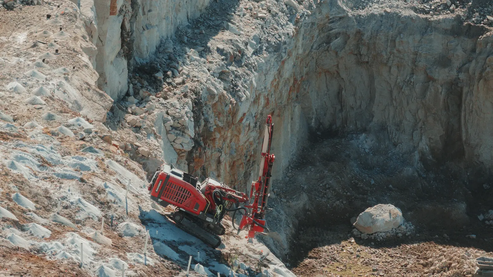 Capital Rock drill rig working in a quarry