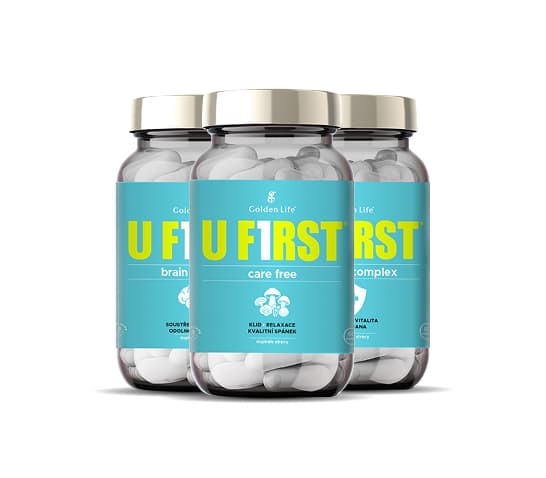 Tři sáčky UFIRST ve třech příchutích