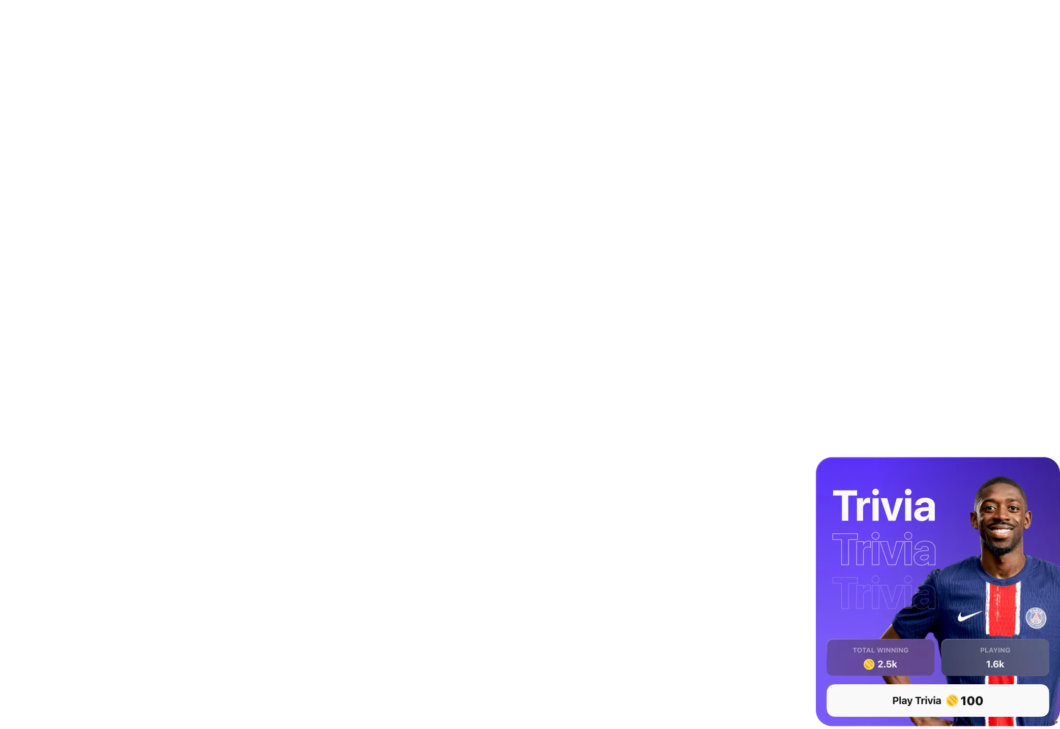 StreamLayer interactive trivia ad during live sports