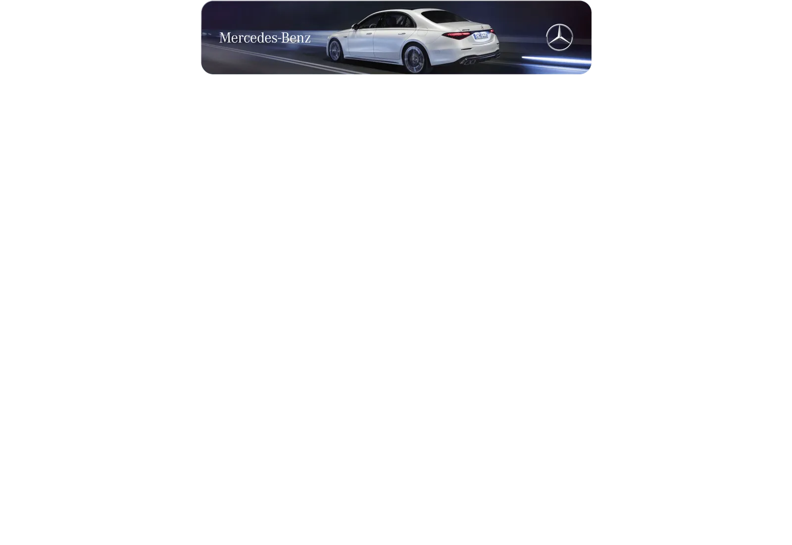 Mercedes-Benz branded StreamLayer overlay