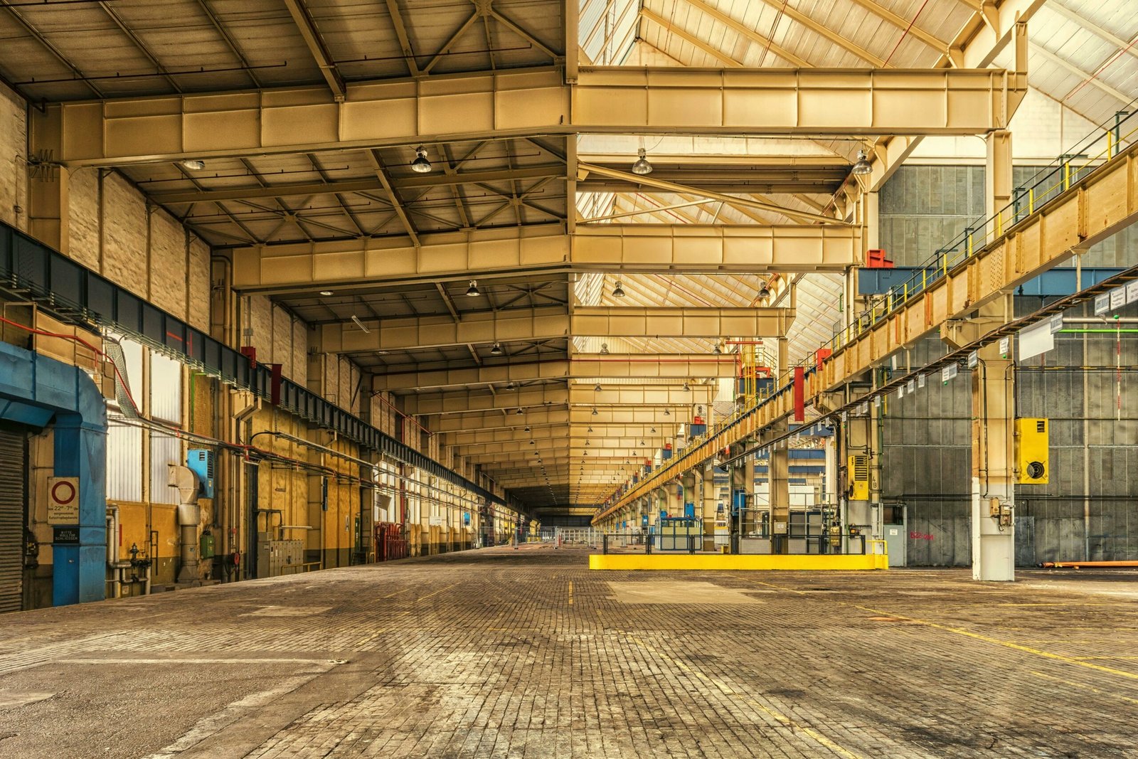 Industrial manufacturing facility interior