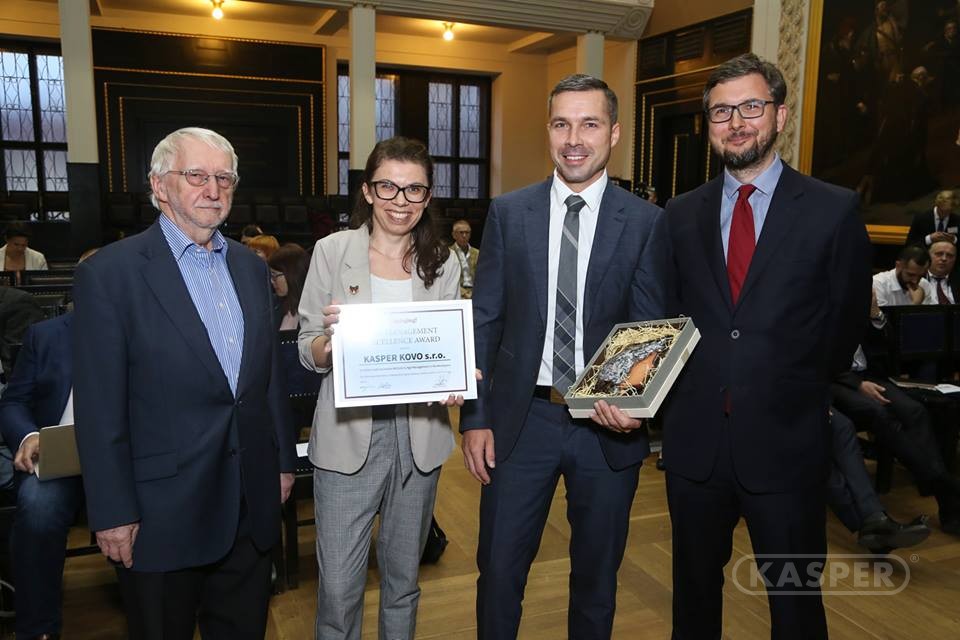 Ocenění "Age management excellence award" si pro rok 2019 odnáší KASPER KOVO s.r.o.