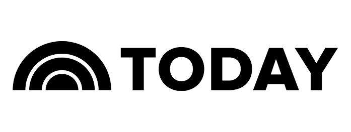 The logo of the TODAY show, featuring a black semi-circle composed of three nested arcs to the left of the bold uppercase word TODAY.