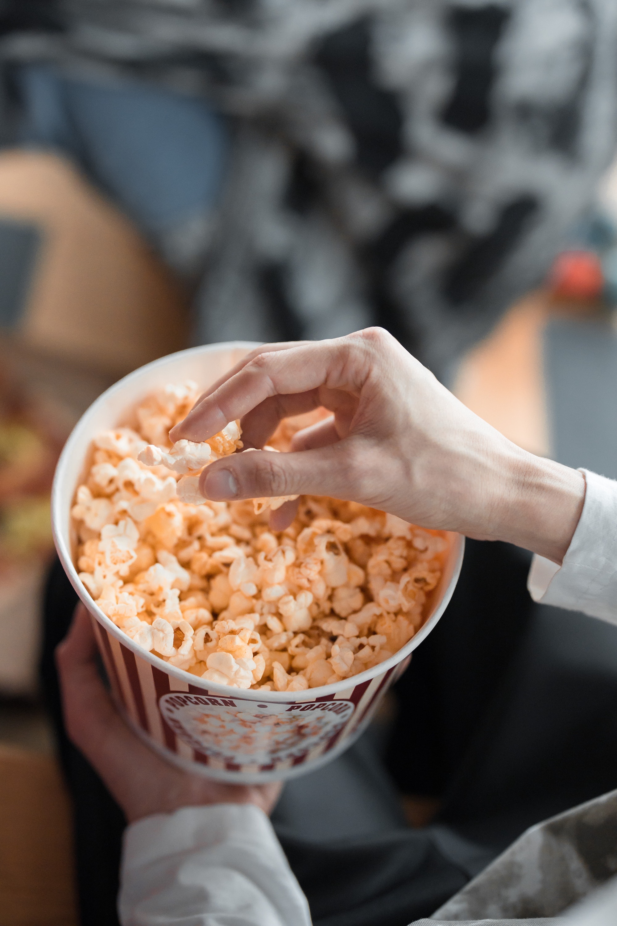 Popcorn bucket stock image