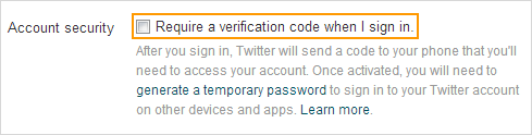 Twitter's Two-Factor Authentication