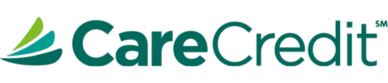 CareCredit financing logo with green leaf icon