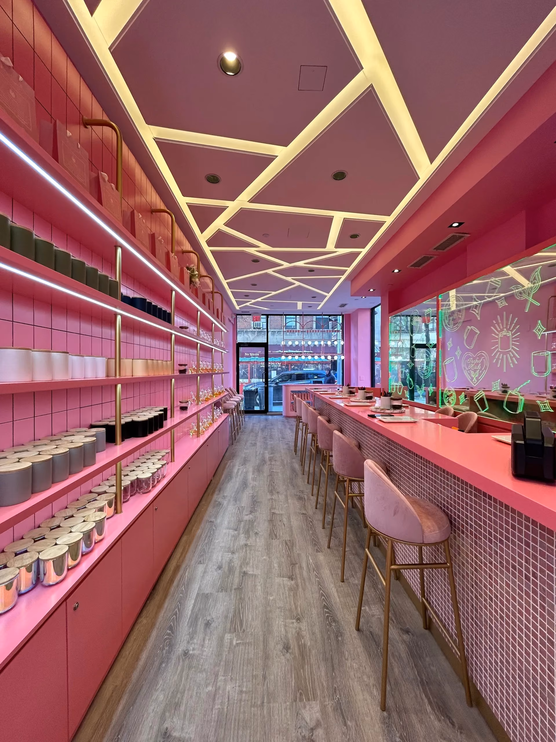 Private candle making room at Bleecker Street