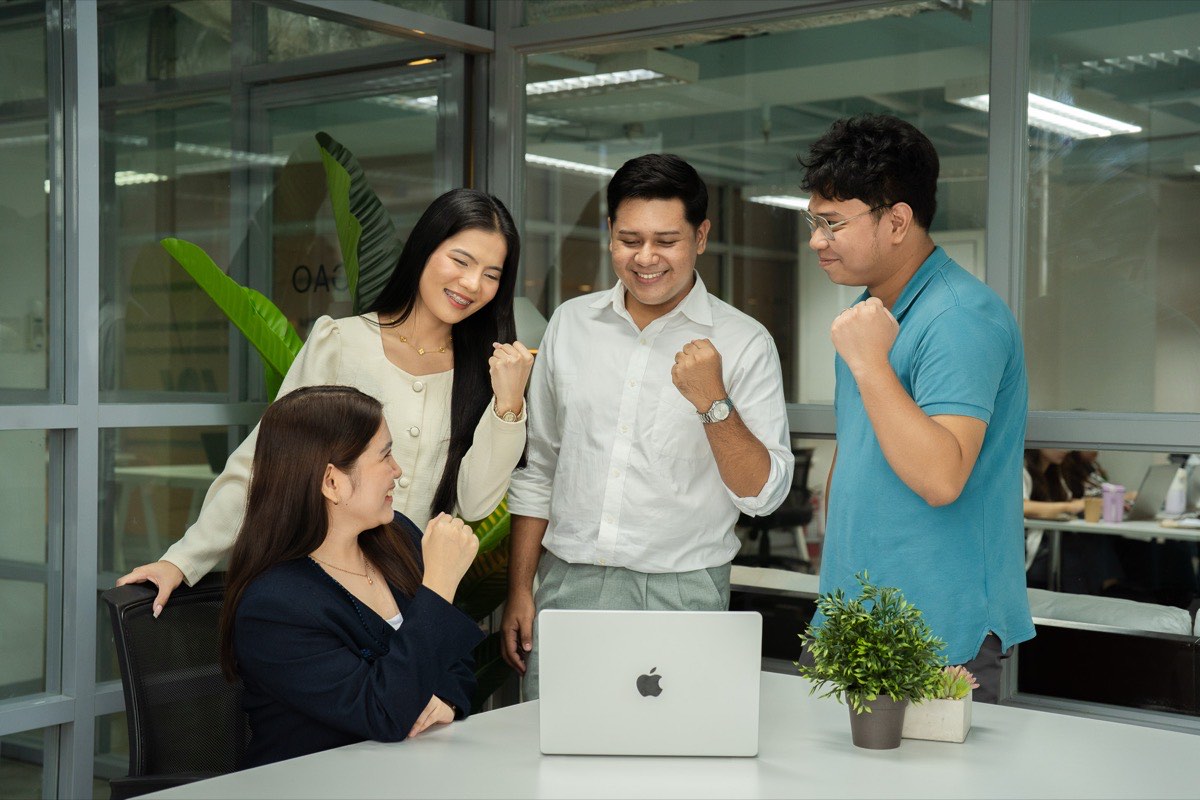 CloudCFO team celebrating a completed payroll cut-off