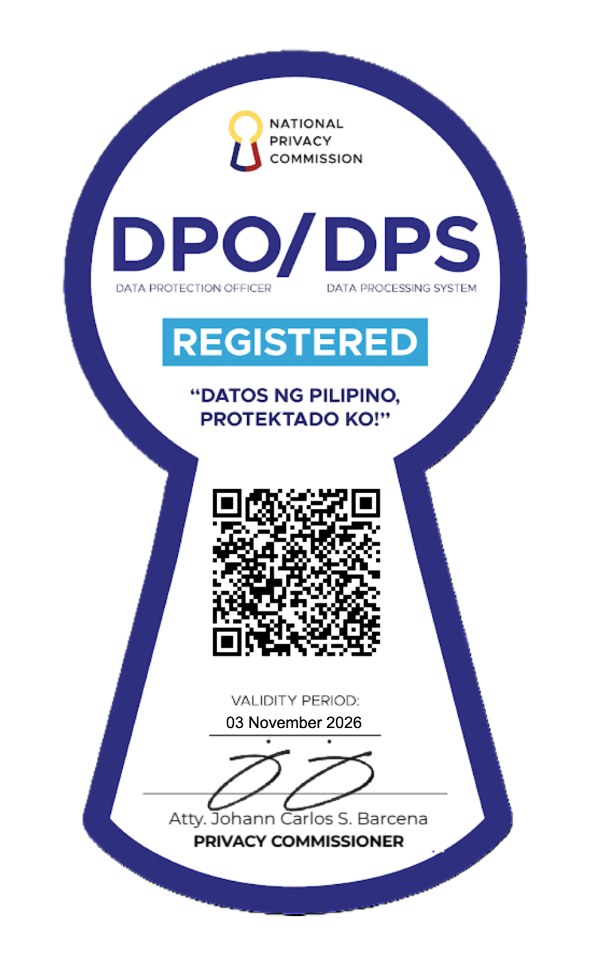 CloudCFO Inc. National Privacy Commission DPO/DPS Registration Seal