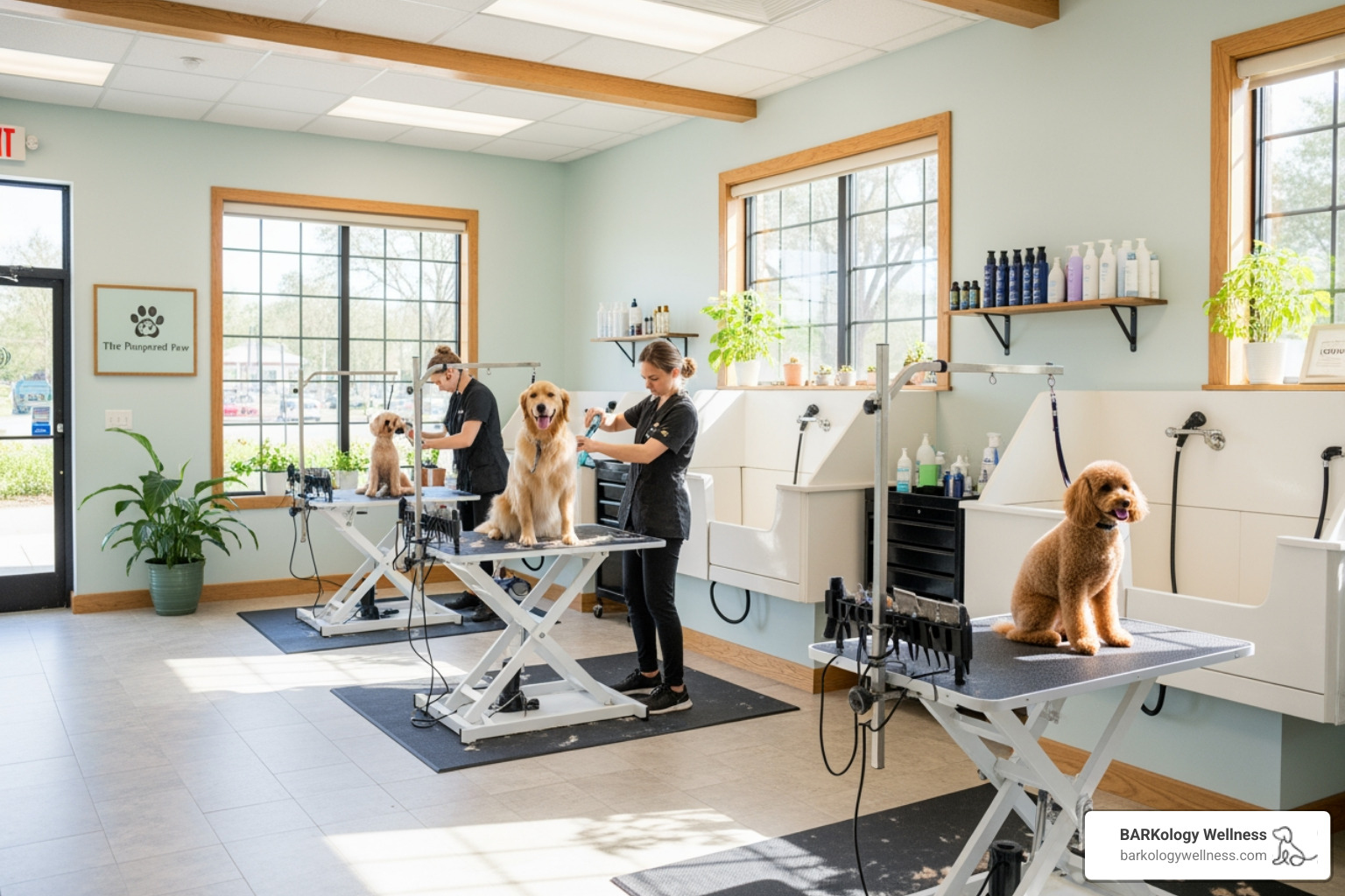 A clean, calm, professional grooming salon in Tampa - Puppy first groom A clean, calm, professional grooming salon in Tampa - Puppy first groom