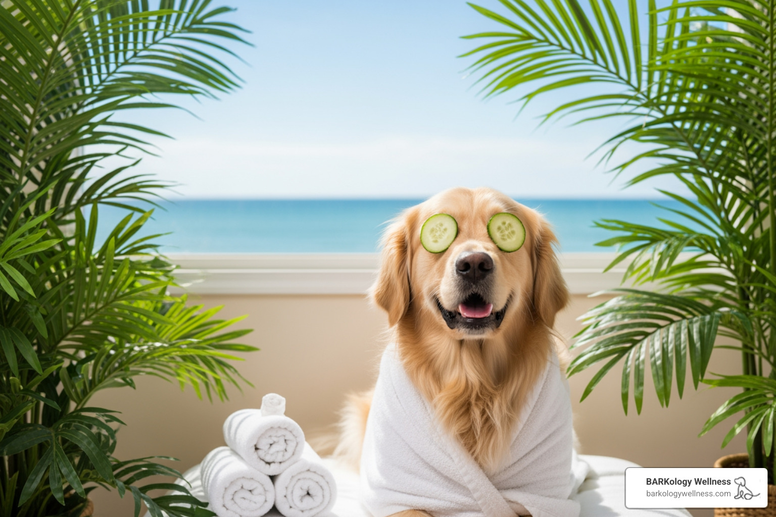 dog enjoying luxury spa treatment in Florida - dog spa Florida dog enjoying luxury spa treatment in Florida - dog spa Florida