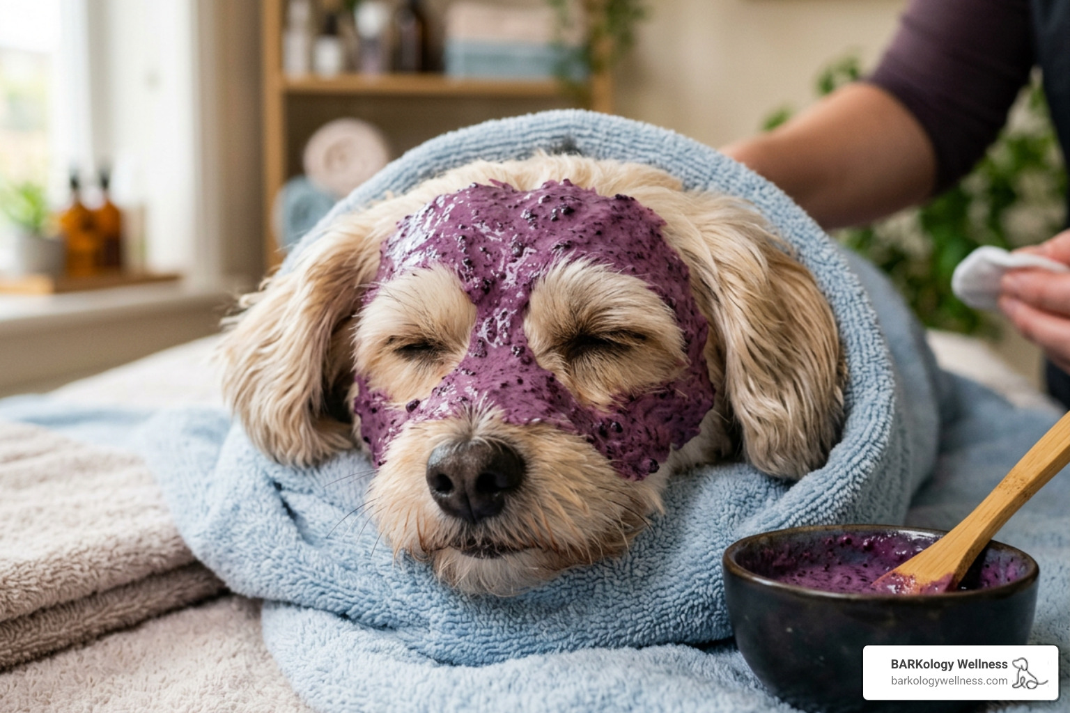blueberry facial for dogs