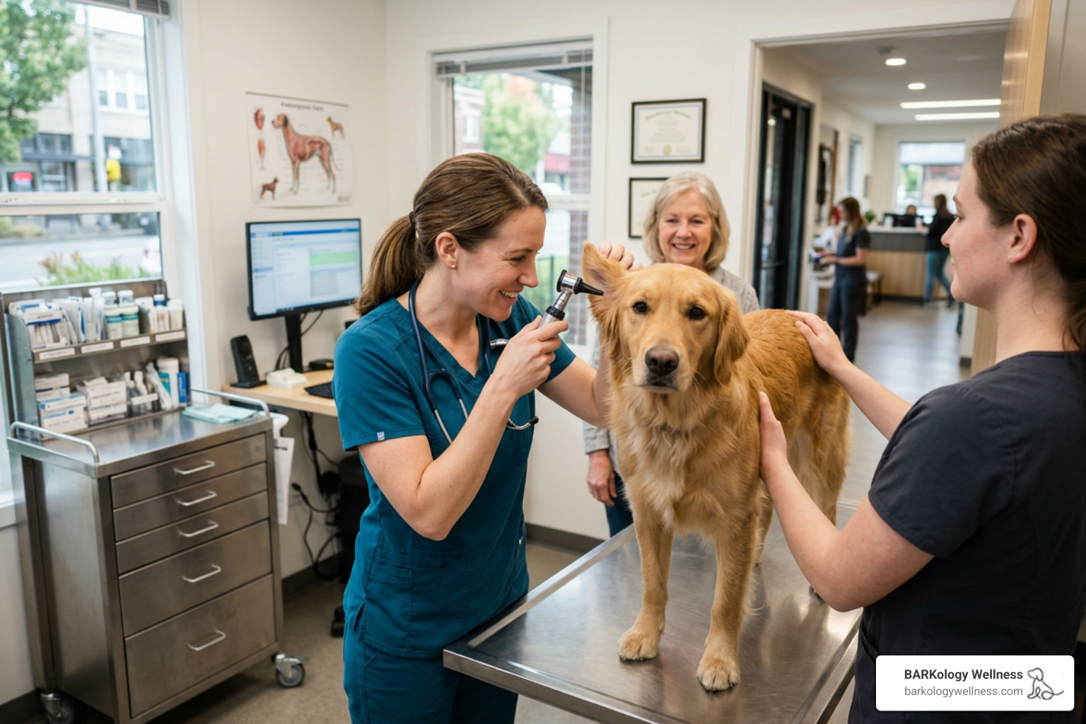 veterinarian conducting a routine physical examination on a dog - dog wellness memberships veterinarian conducting a routine physical examination on a dog - dog wellness memberships