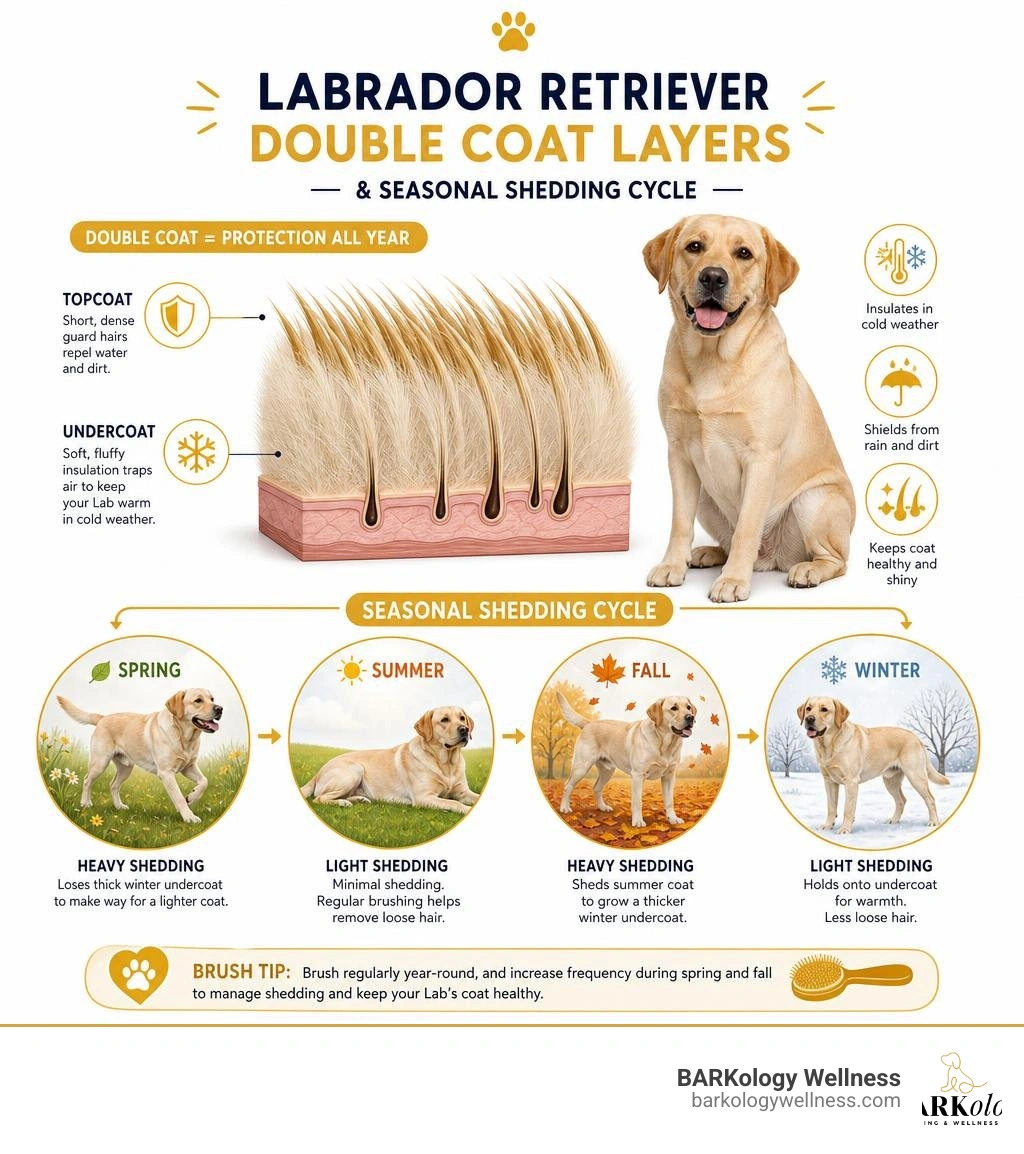 Labrador Retriever double coat layers and seasonal shedding cycle infographic infographic Labrador Retriever double coat layers and seasonal shedding cycle infographic infographic