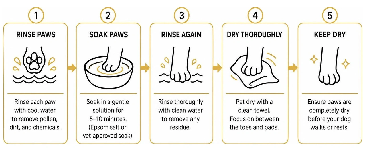 step by step guide to soaking and drying dog paws to relieve allergic itch step by step guide to soaking and drying dog paws to relieve allergic itch