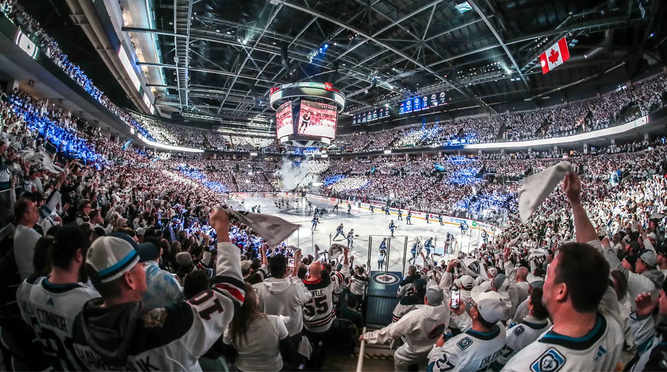 Canada Life Centre arena, home of the Winnipeg Jets