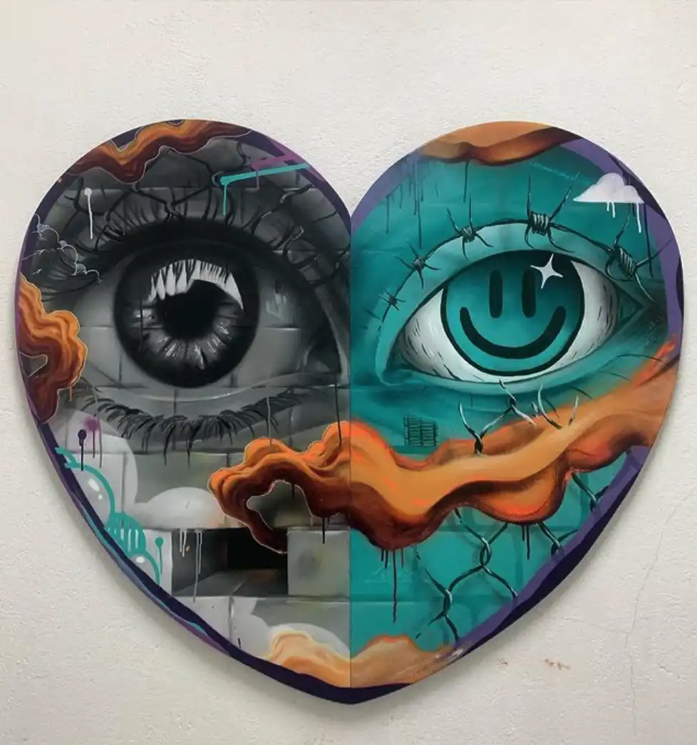Comme 2 Cons - Hugo W2CJ x Theora, sculpture murale, 2021