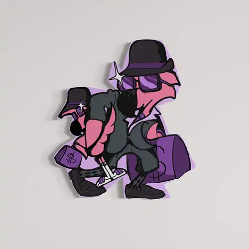 Partner In Crime N°1, sculpture murale, 2025