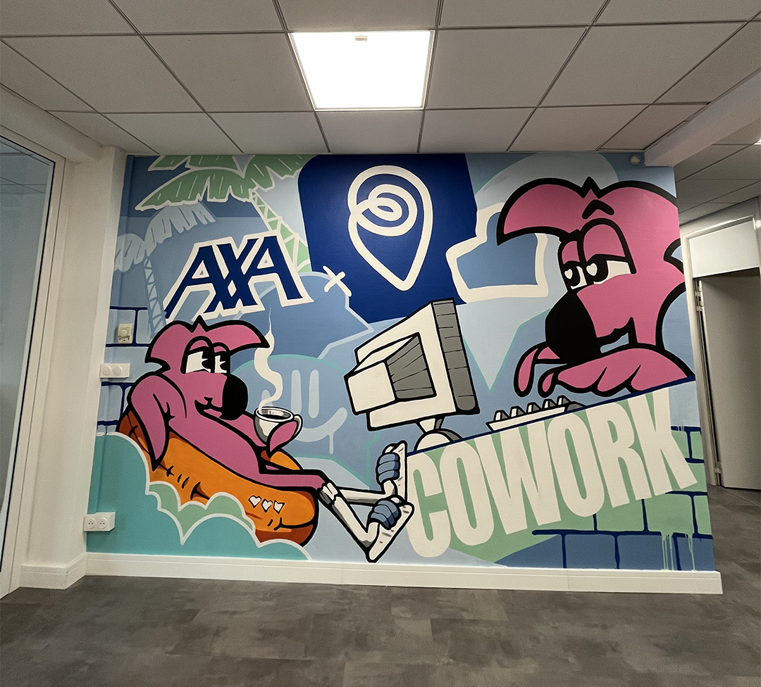 Fresque Axa x Spotee, fresque, 2024