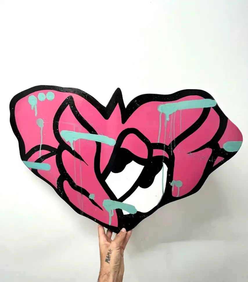 Série « LOOK AT ME » N°2, sculpture murale, 2024, vue complémentaire 2