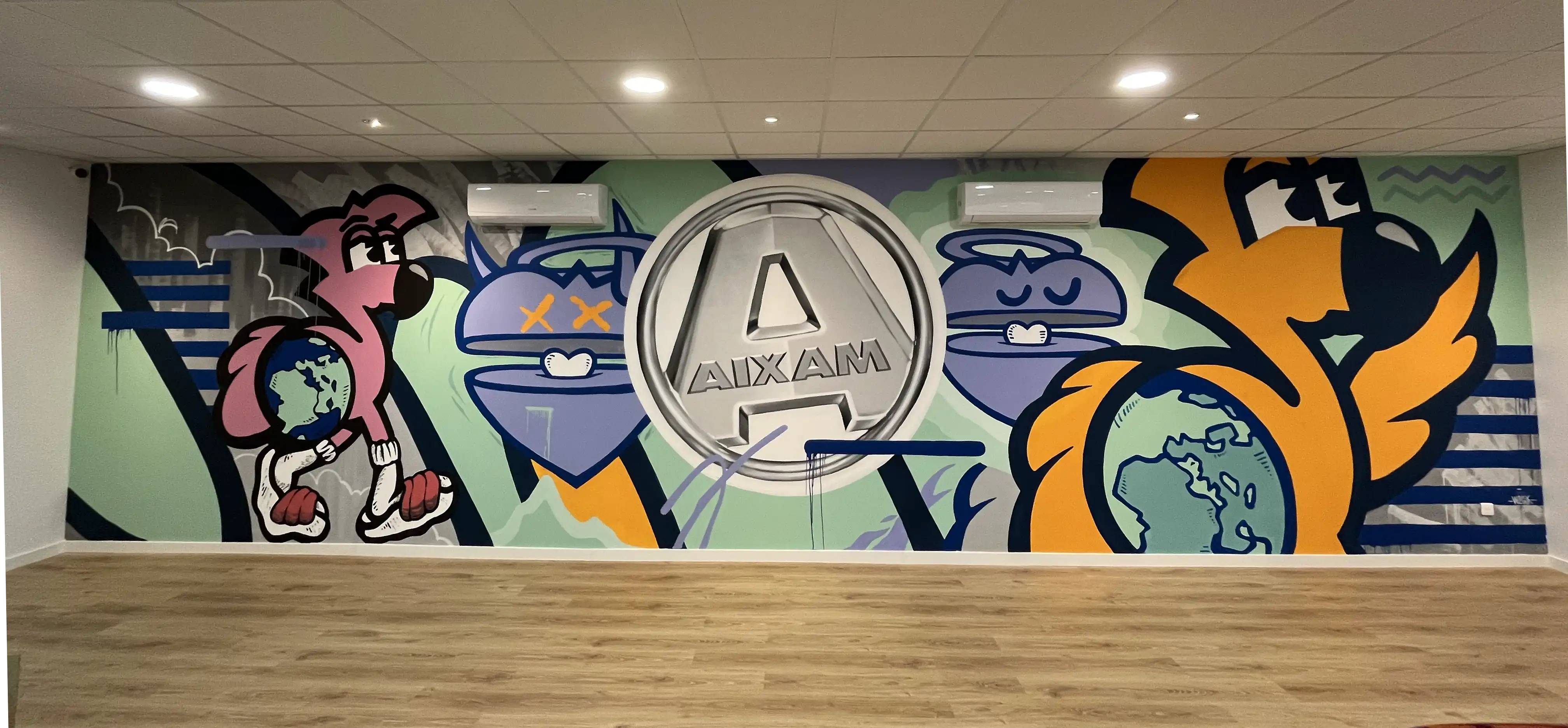 Fresque - Aixam Borgo, fresque, 2024, vue complémentaire 2