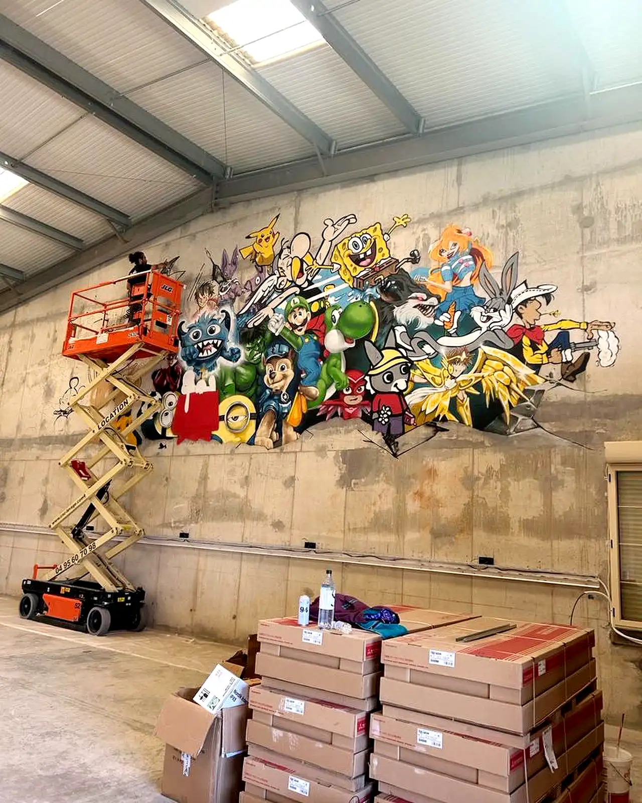 Fresque - École Buissonnière Lucciana, fresque, 2023, vue complémentaire 4