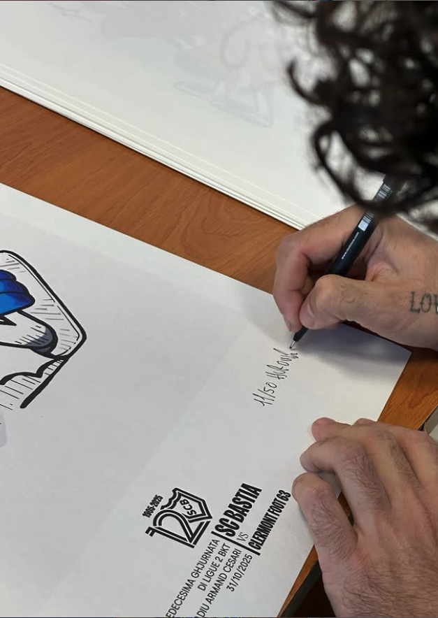 Série de quatre affiches en édition limitée pour Sporting Club de Bastia, vue 1
