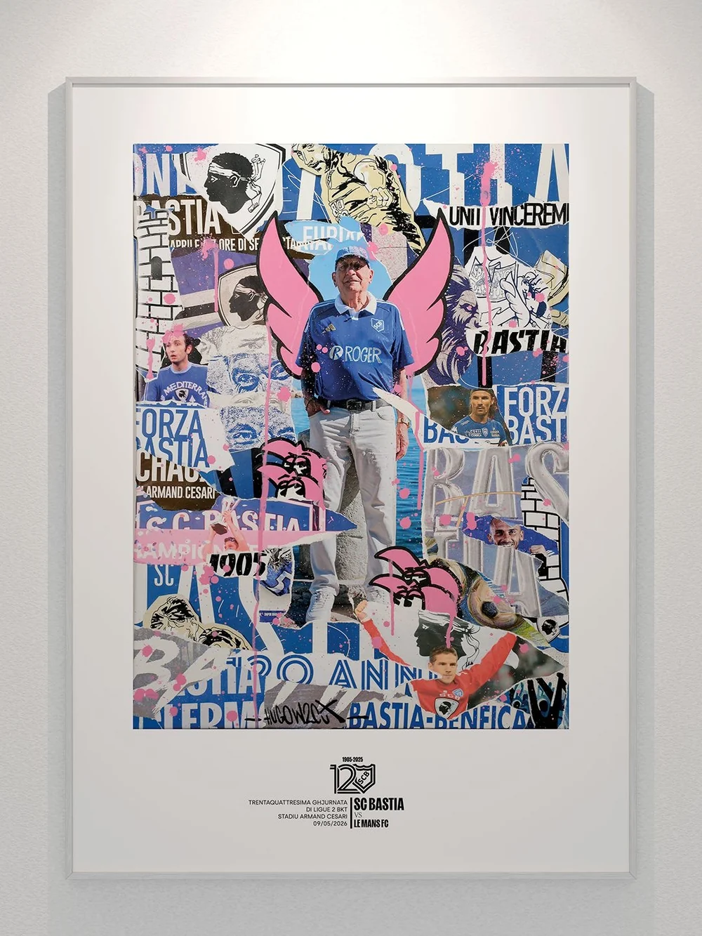 Série de quatre affiches en édition limitée pour Sporting Club de Bastia, vue 5