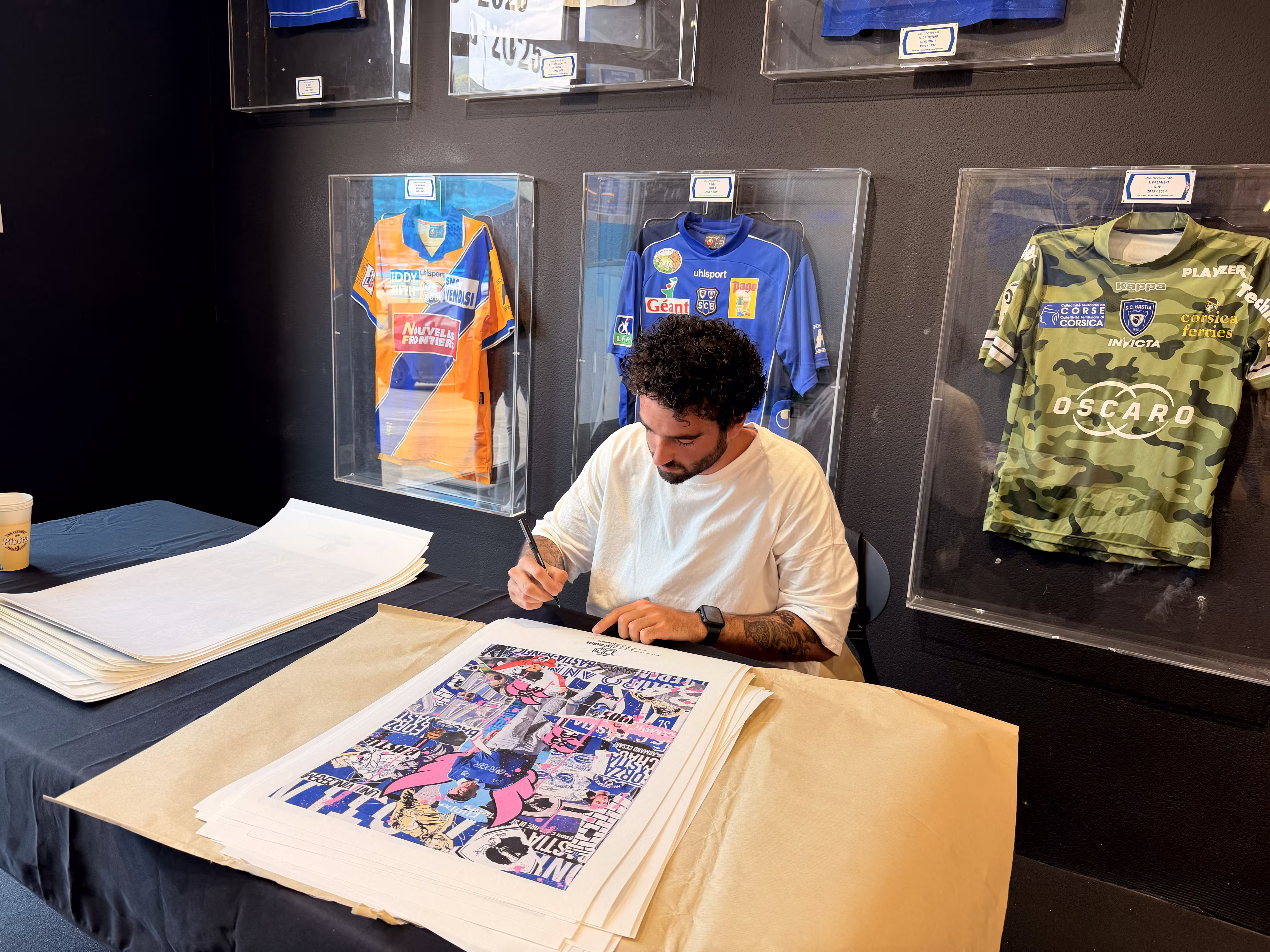 Collaboration entre Hugo W2CJ et Sporting Club de Bastia : Série de quatre affiches en édition limitée