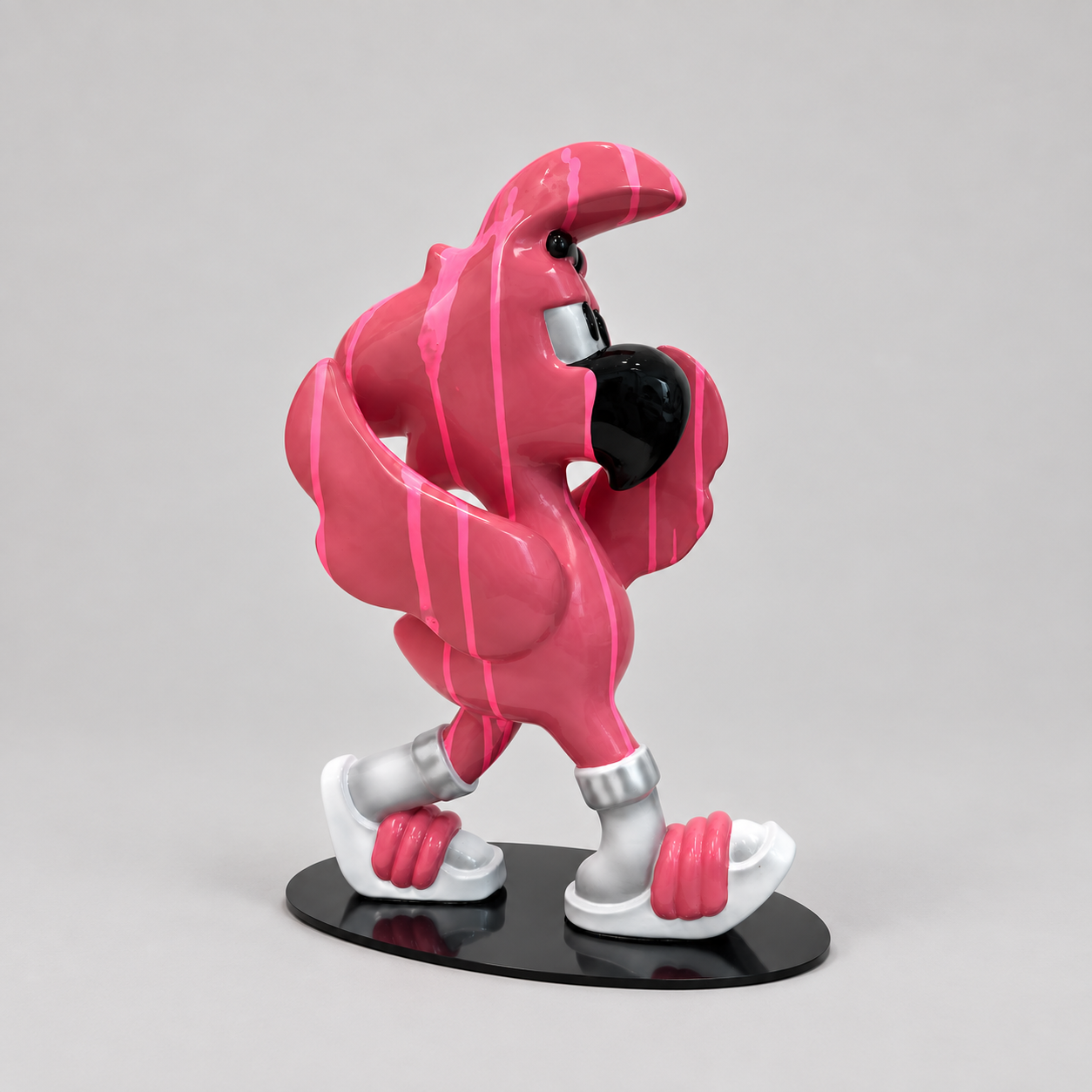 Sculpture Roger le Flamant Rose n°8, Candy Flamingo, sculpture, 2026