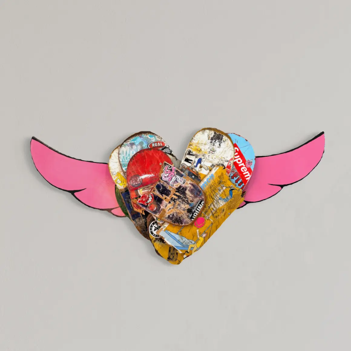 Cœur Libre, sculpture murale, 2026
