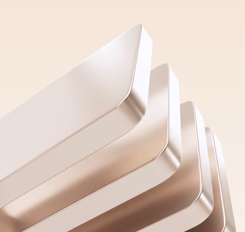 Stacked cream folders