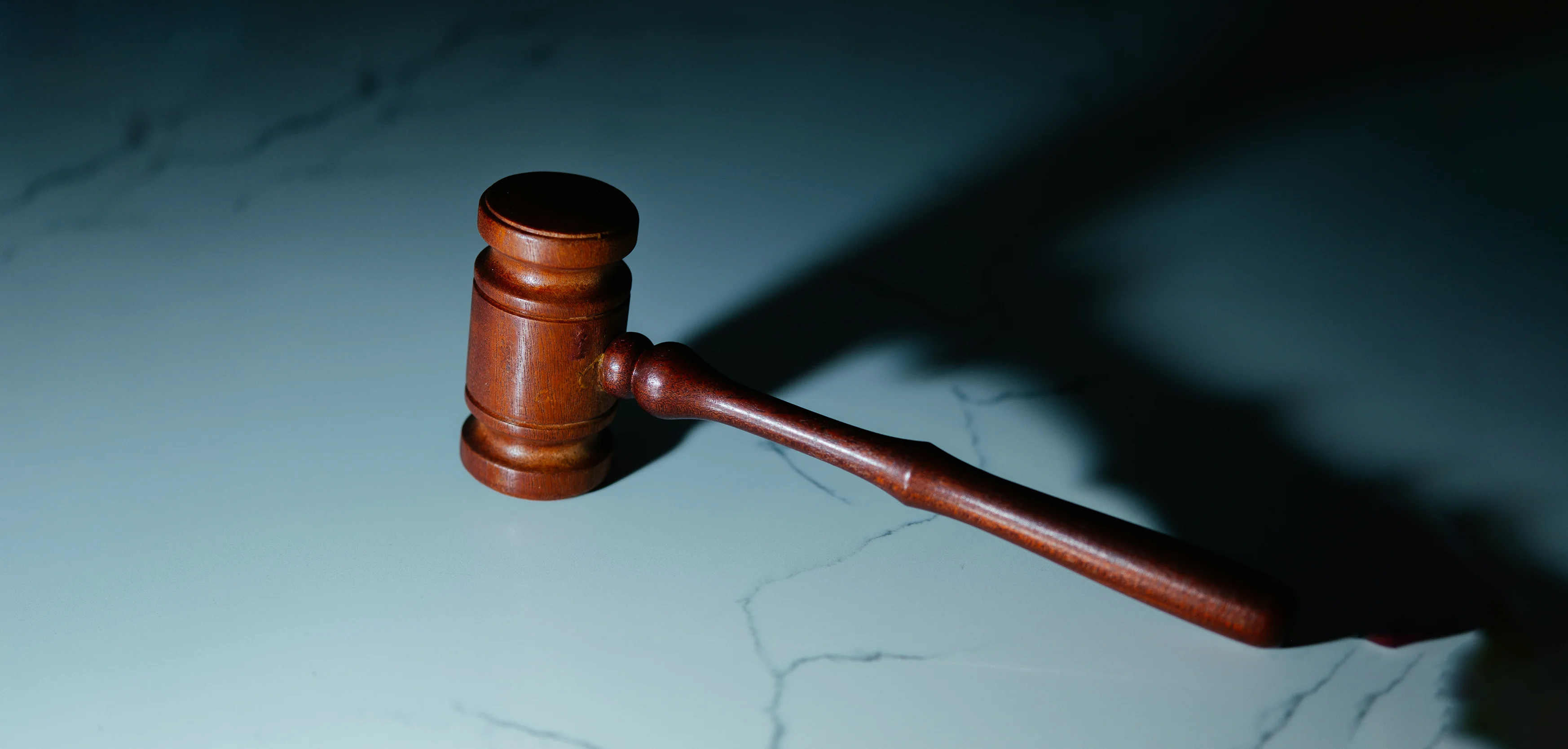 Wooden judge’s gavel representing legal services