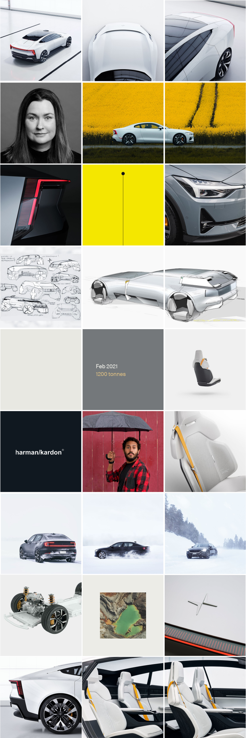 Polestar Instagram feed overview