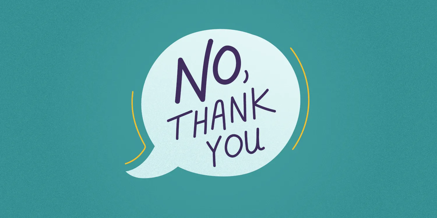 How To Say No
