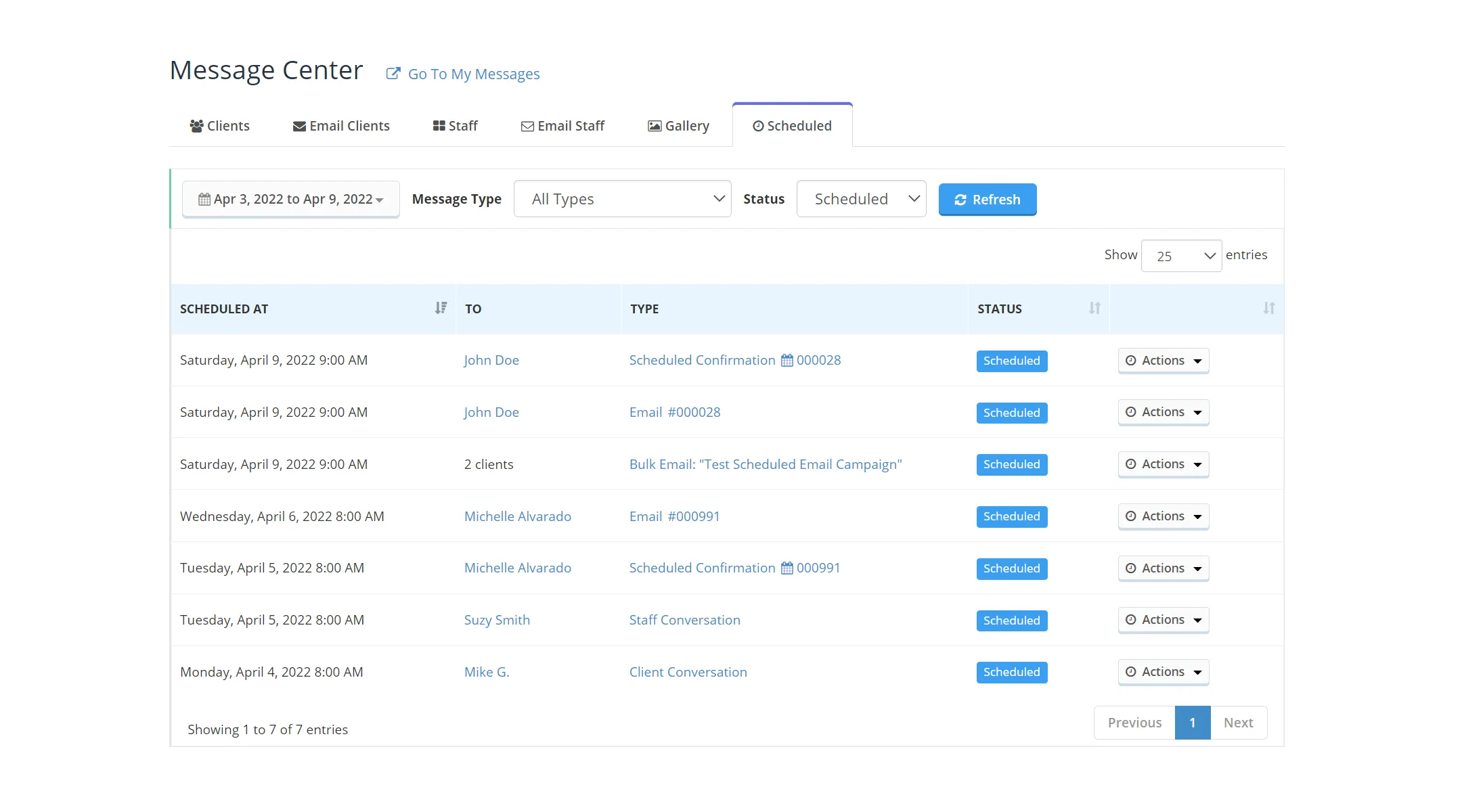 Scheduled Messages & Business Hours