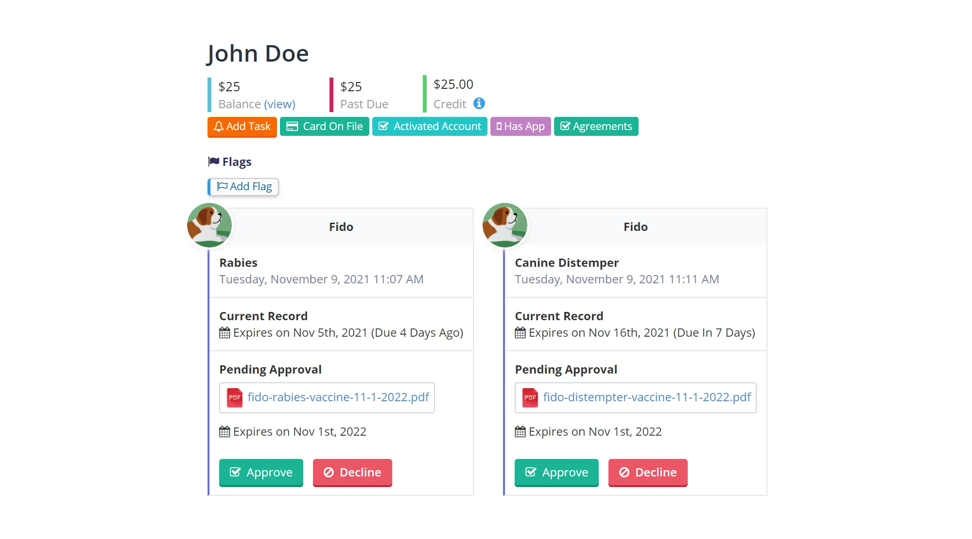Major Updates to Pet Vaccination Management!