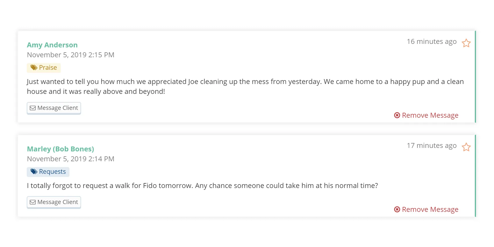 New Feature - Message Tags!