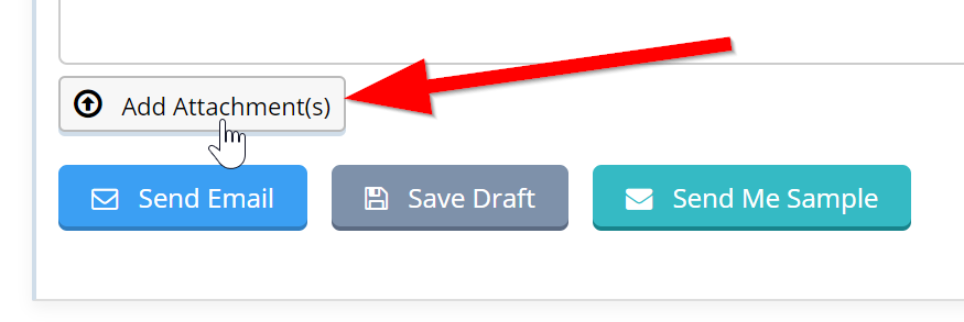 Time To Pet bulk email screen with the option to add attachments for clients and staff