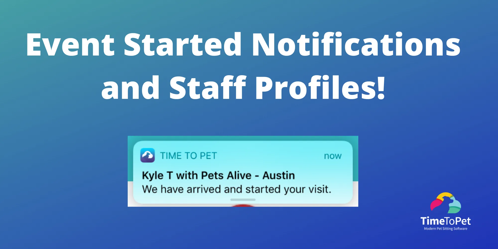 Event Started Notifications and Staff Profiles!