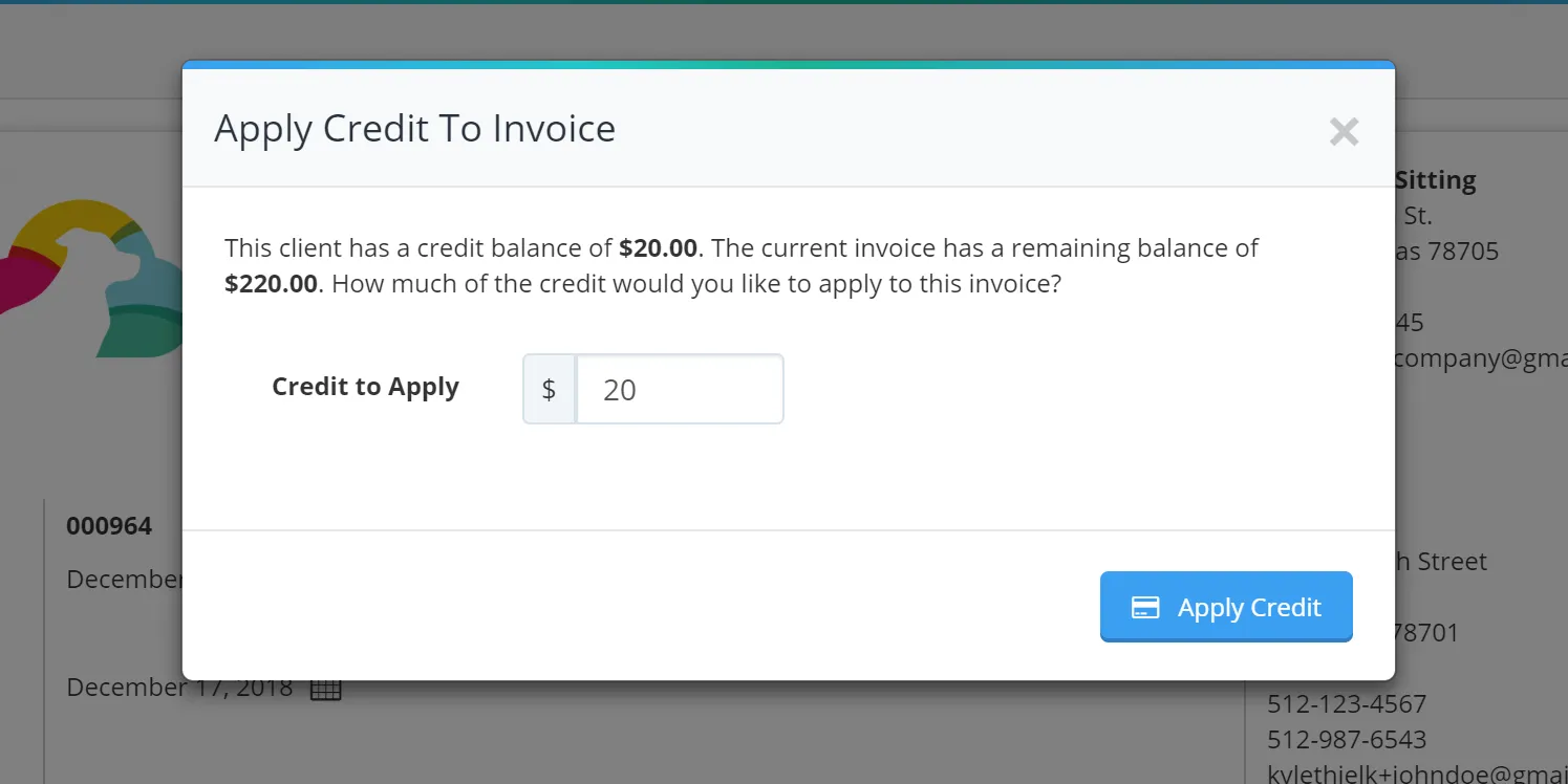 Friday Feature Focus - Redeeming Credit to Client's Account