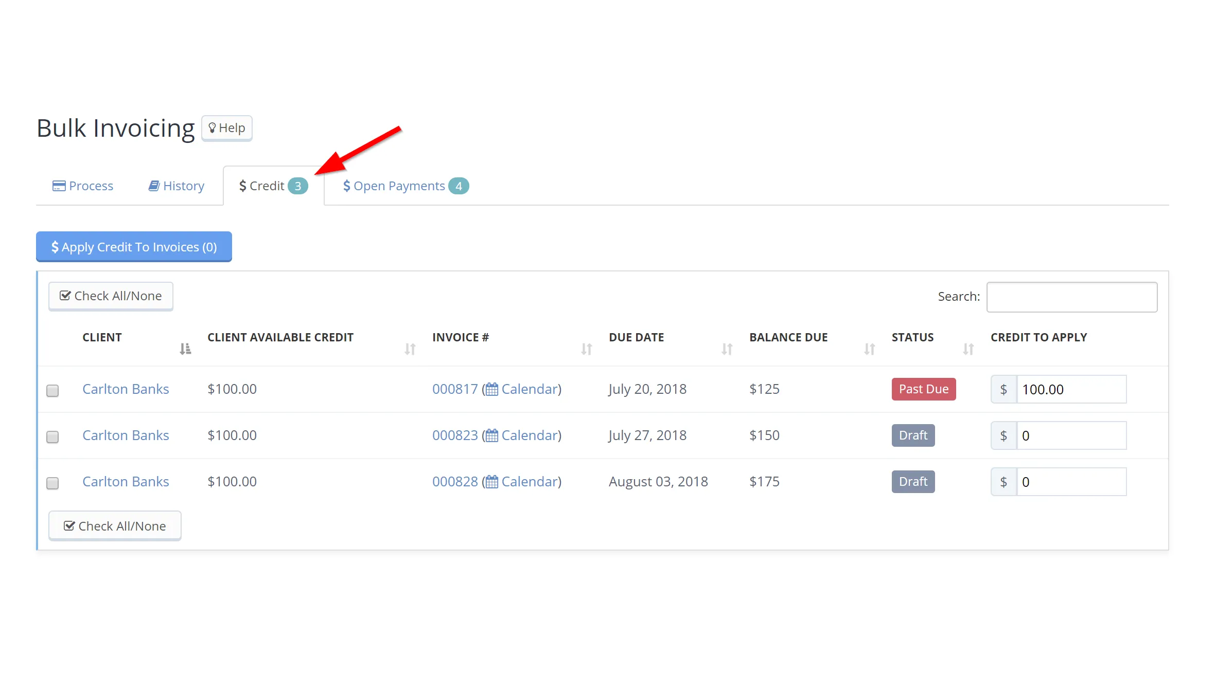 Friday Feature Focus - Using Bulk Invoicing to Apply Credits and Open Payments