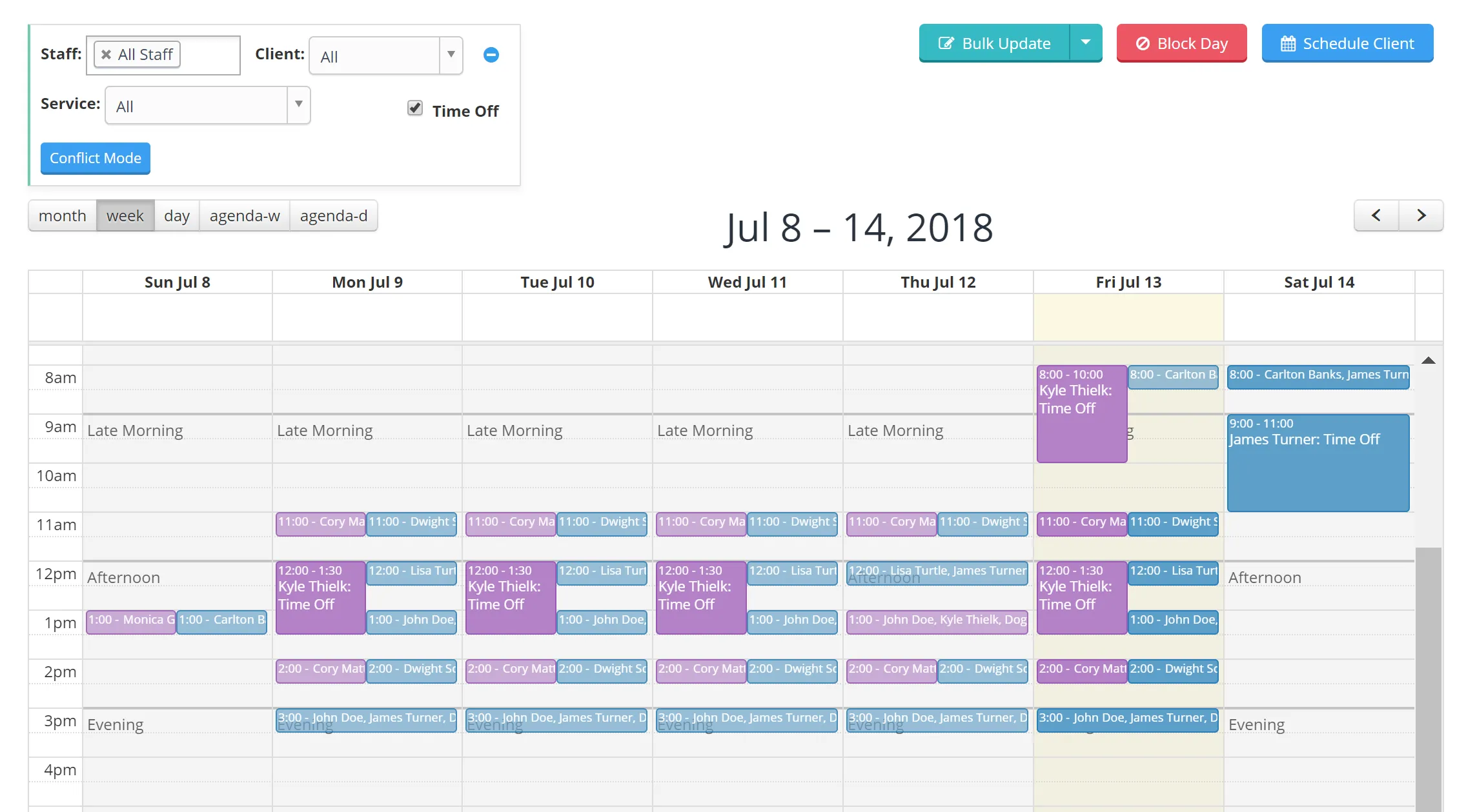 Friday Feature Focus - View Time Off on Scheduler