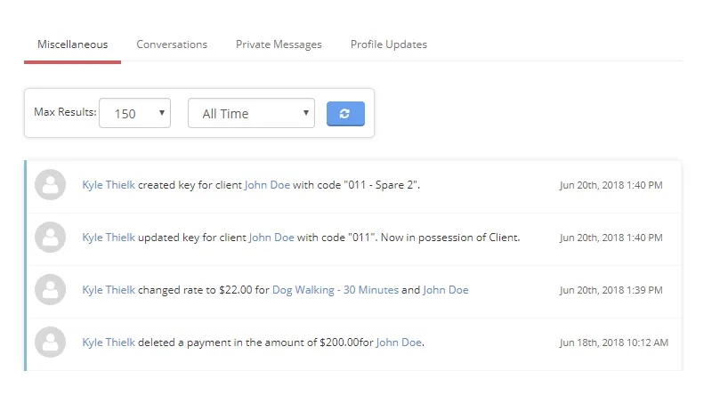 Friday Feature Focus - Client History Tab